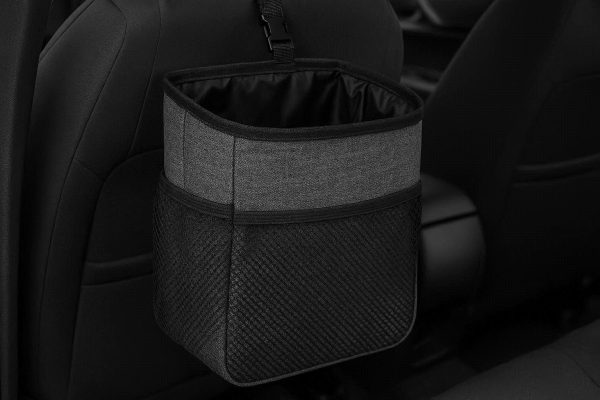 11 Reusable and Washable Car Trash Bag with Mesh Pocket