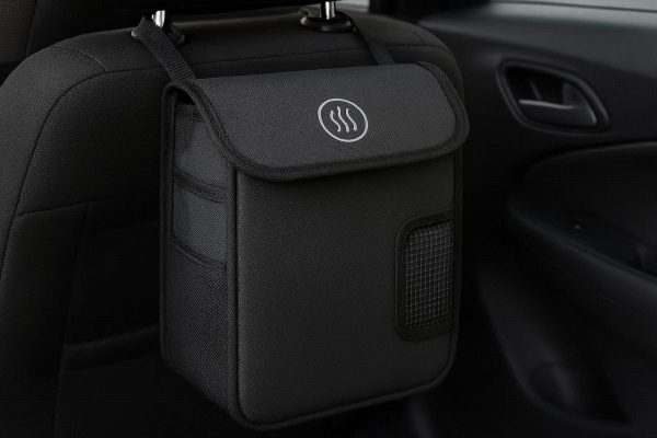 14 Odor Blocking Car Trash Can with Carbon Filter and Flap