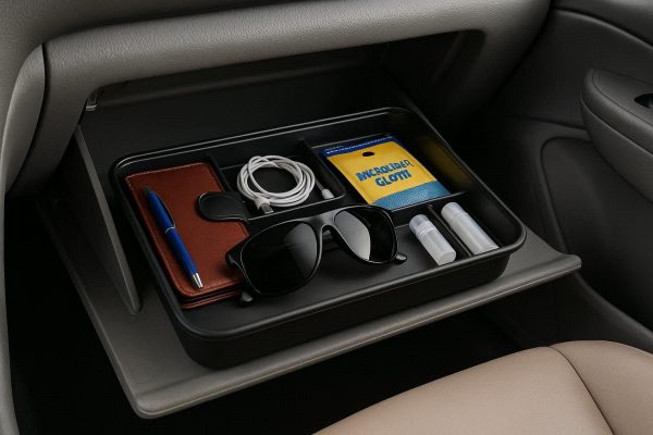 21 Portable Car Glove Box Organizer Tray Insert