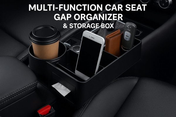 Multi Function Car Seat Gap Organizer and Storage Box